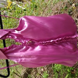 Vintage Trina Turk stretch silk halter top.